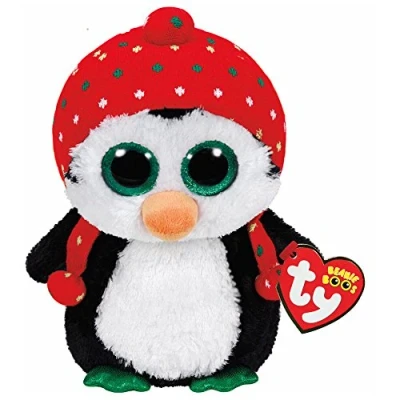 Image of TY Beanie Baby ty36950 Plush boo&#039; S Freeze The Penguin Medium