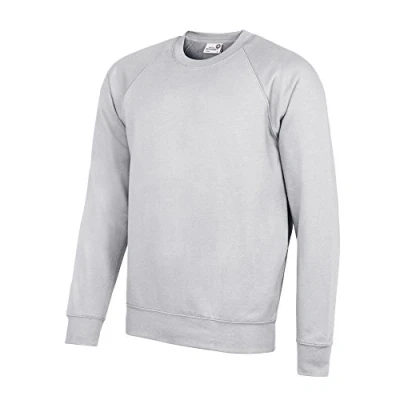Image of AWDis Men&#039;s Academy Raglan Sweatshirt, Grey (Academy Grey), Medium