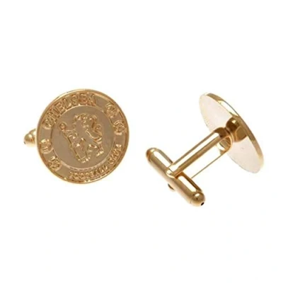 Image of Chelsea F.C. Gold Plated Cufflinks Official Merchandise