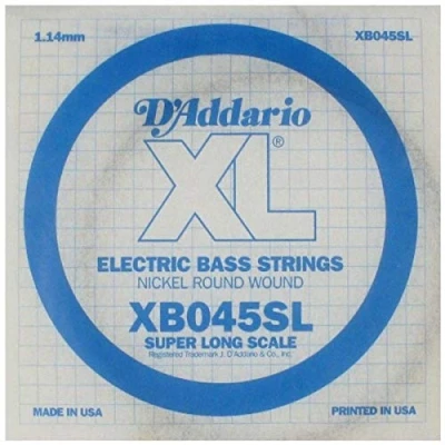 Image of D&#039;Addario XB045SL Nickel Wound Bass Guitar Single String, Super Long Scale, .045