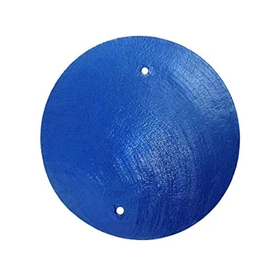 Image of VIE Naturals Capiz Shell Discs with 2 holes 45 Pcs (Sea Blue), 5cm Diameter