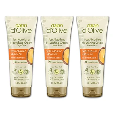 Image of Dalan d&#039;Olive Argan Oil Care Cream 250 ml Tube Set of 3