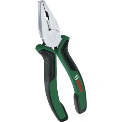 Image of Bosch Combination Pliers (Precise, Long Lasting Pliers; Ergonomic softgrip; Nickel Plated Surface)