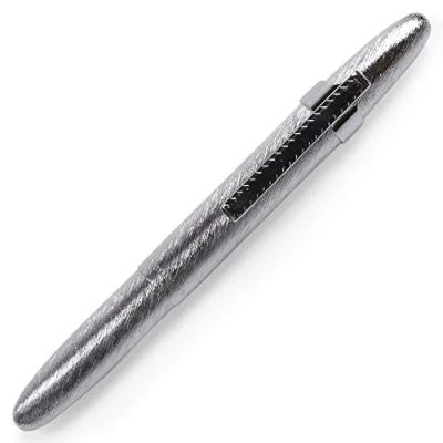 Image of Brushed Chrome Space Pen with Matching Clip