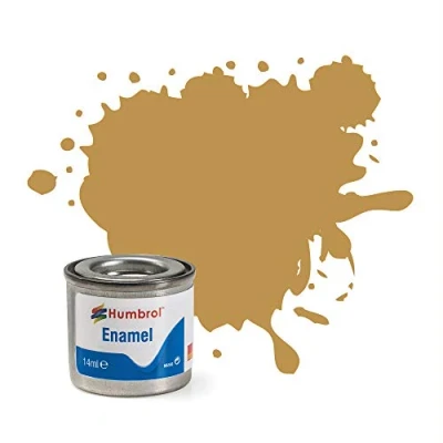 Image of Humbrol AA1033 14ml No. 1 Tinlet Enamel Paint 93 (Desert Yellow Matt)