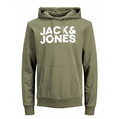 Image of JACK &amp; JONES Men’s Logo Hoodie, M