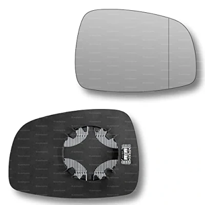 Image of Less4spares Replacement Wing Mirror Glass Right Compatible with Suzuki Swift 2005 2010 CLIP ON Driver Off side Heated Blind Spot