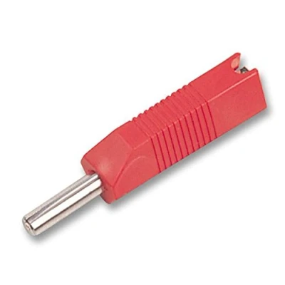 Image of Plug, 4MM, Stackable, RED, 10A Test Banana CONNECTORS 5 X Qty 553 0500 01