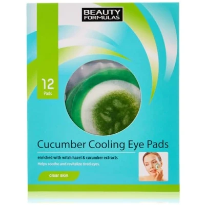 Image of Beauty Formulas Clear Skin Cucumber Cooling Eye Pads 12&#039;S