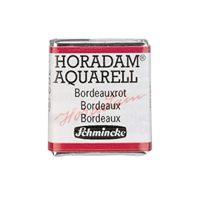 Image of Schmincke HORADAM® AQUARELL Finest Artists&#039; Watercolour Paints, 362 Bordeaux, 14 044, 1/2 pan