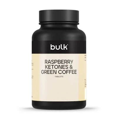 Image of Bulk Raspberry Ketones and Green Coffee Tablets, 200 mg, Pack of 60, 60 Servings, Packaging May Vary