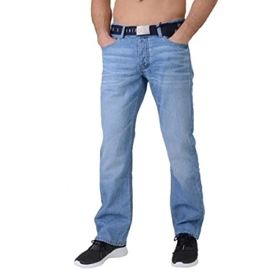 Image of Smith and Jones Men Enrico18 Denim Jeans Light Wash 48S