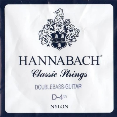 Image of Hannabach Classical Guitar Strings, Double Bass Guitar, D4 8414MT, Series 841MT, Medium Tension