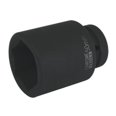 Image of Sealey Premier Impact Socket 50mm Deep 1&quot;Sq Drive