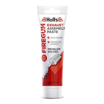 Image of Holts Firegum Exhaust Paste, Assembly Professional Quality Sealant Paste To Create Gas Tight Seal &amp; Stop Leaks, Reliable Easy Use Repair 150g White