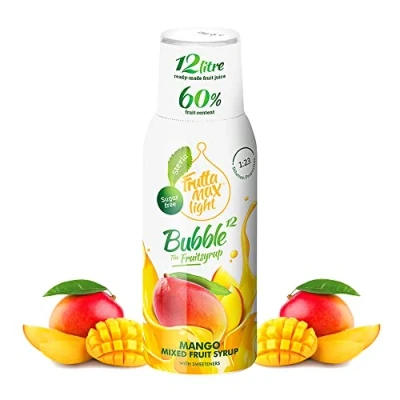 Image of Light Low Carb Fitness Syrup by FruttaMax Zero Sugar with Stevia 60% Fruit Content 500ml (Mango Light)