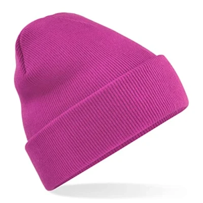 Image of Beechfield B45b Junior Original Cuffed Beanie Fuchsia