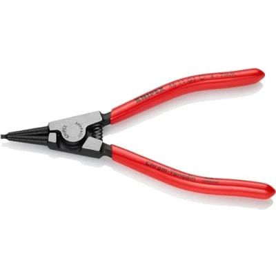 Image of KNIPEX 46 11 G1 Circlip Pliers for grip rings on shafts plastic coated black atramentized 140 mm