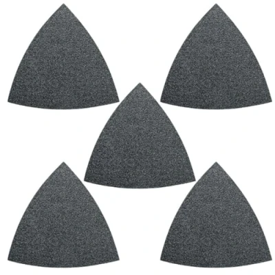 Image of Fein 40 Grit Triangular Unperforated Sanding Sheet (Pack of 5)