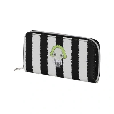 Image of Beetlejuice Stripes Essential Wallet, White, 19 x 10 cm