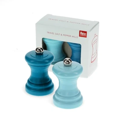 Image of Travel Salt &amp; Pepper Mill Set Blue