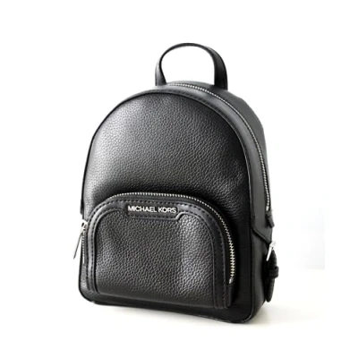 Image of Michael Kors Jaycee XS Convertible Zip Pocket Backpack Bag Leather Black, M, Approximate Measurements: 7&quot;(l) X 9&quot;(h) 3&quot;(w)