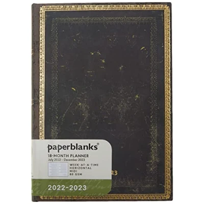 Image of Paperblanks 18 Month Diaries 2022 2023 Arabica Horizontal Midi (130 x 180 mm)