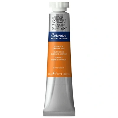Image of Winsor &amp; Newton Cotman 21ml Water Colour Tube Cadmium Orange Hue