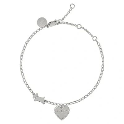 Image of RADLEY Aqua Pura Ladies Silver Plated Bobble Heart Bracelet RYJ3121S One Size