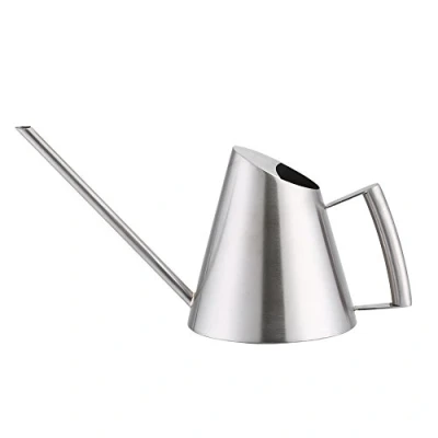 Image of Zerodis 400ml Stainless Steel Watering Can Bonsai Pot with Long Spout Modern Style for Gardens Plants Indoor and Outdoor