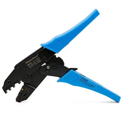 Image of Heschen Ratchet Crimper Plier LY 03C Insulated Terminals Crimping Tools Use for 0.5 6 mm² (20 10 AWG) Blue