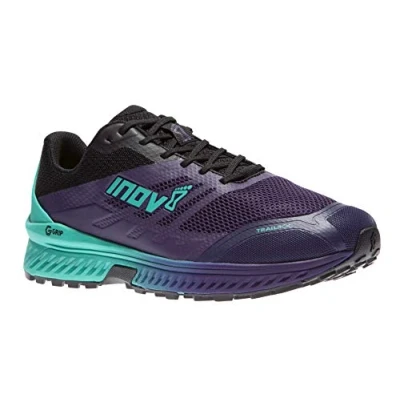 Image of Inov 8 Womens Trailroc G 280 Trail Running Shoes Super Durable Rock Plate Ideal for Rocky Trails and Ultra Running, Purple/Black, 7 Wide
