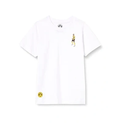 Image of Borussia Dortmund Unisex BVB T Shirt Bellingham Comic [Amazon Exclusive Collection] White