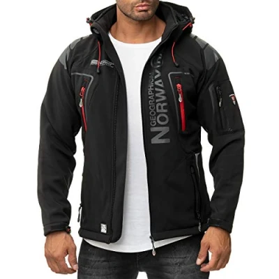Image of Geographical Norway Men&#039;s Jacket Techno bans Black L
