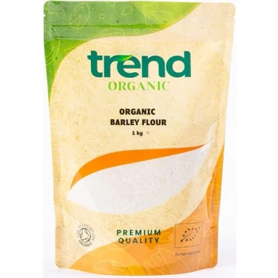 Image of Trend Organic Barley Flour Packed with Essential Nutrients for Wholesome Cooking Certified Organic, Vegan, Sustainably Sourced, Non GMO, No Additives Preservatives, Raw, 1kg
