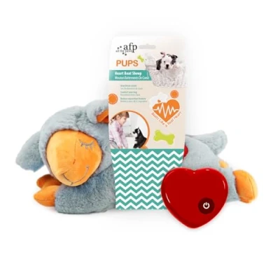 Image of ALL For PAWS Little Buddy Heart Beat Sheep, Puppy Toy With Heartbeat Dog Training Separation Anxiety Relief Behavioral Aid Pets