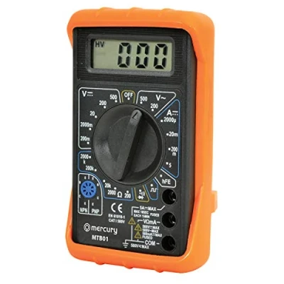 Image of MTB01 Digital Multimeter Tester With Leads 19 Testing Ranges &amp; 7 Functions [MTB01 (7 Case)]