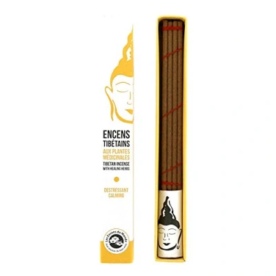 Image of Aromandise Tibetan Incense De Stressing, Natural Plant Extracts, 2.6 x 21 cm