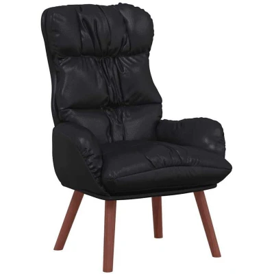 Image of vidaXL Relaxing Chair Black Faux Leather