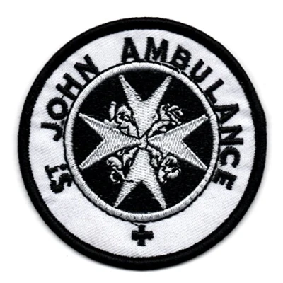 Image of Embroidery St John Ambulance Iron on Patch Badge Sew Bag Hat Cap Jeans