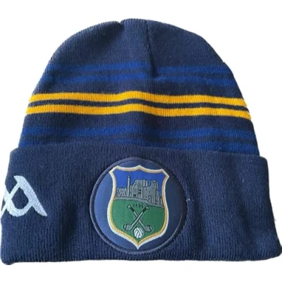 Image of Tipperary Official GAA All Ireland County Home style gold stripe navy bronx hat very rare