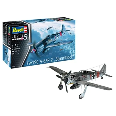Image of Revell 03874 Fw190 A 8/R 2 &quot;Sturmbock&quot; 1:32 Scale Unbuilt/Unpainted Plastic Model Kit