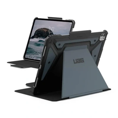 Image of URBAN ARMOR GEAR UAG Designed for iPad Pro 13&quot; Case (7th Gen, 2024, M4) A2926, A2925, A3007 Adjustable Multi Angle Viewing Stand Auto Sleep/Wake Folio Cover w/Pencil Holder, Metropolis SE Cloud Blue