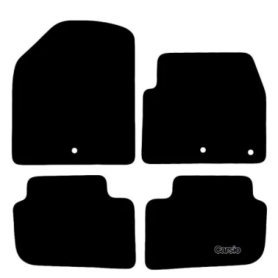 Image of Carsio Carpet Car Mats For Hyundai Ioniq EV 2020+ Onwards Tailored Fit Floor Mat Set Complete Accessory Black Custom Fitted All Weather, Anti Slip Backing &amp; Trim