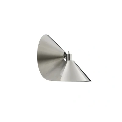 Image of FRANDSEN wall lamp Peel, steel coloured, width 26.5 cm