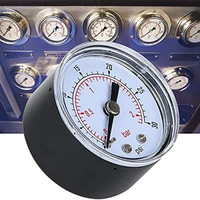 Image of 1/8inch BSPT Mechanical Pressure Gauge Manometer Measuring Tool for Air Oil Water Measurement (0 30psi,0 2bar)