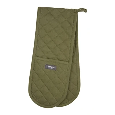 Image of Love Colour Double Oven Gloves, Olive Green