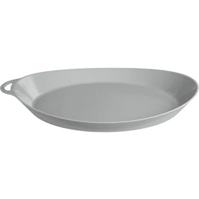 Image of Lifeventure Ellipse Reusable Plate For Camping, Travel &amp; Outdoor Light Grey