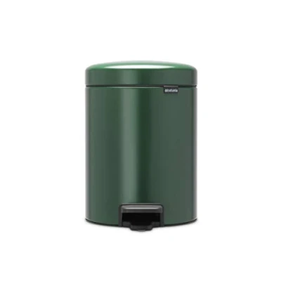 Image of Brabantia Bathroom Pedal Bin, Pine Green, 5 Litre