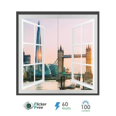 Image of Ener J Landscape Window panel set, 120 X 60 Surface Panel, Tower Bridge design